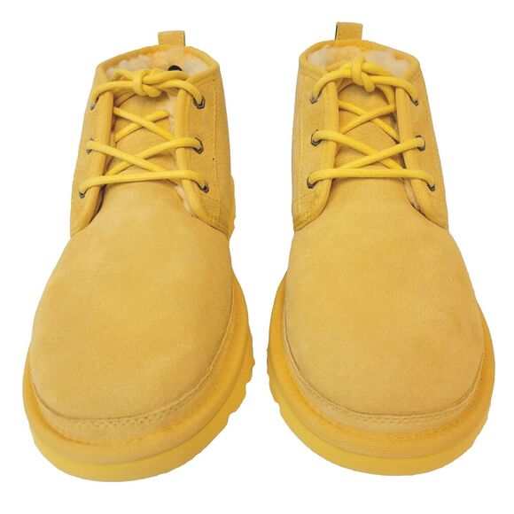 UGG New Neumel Yellow Suede Chukka Fully Lined Ankle Boots Mens Size 10 - Picture 3 of 10